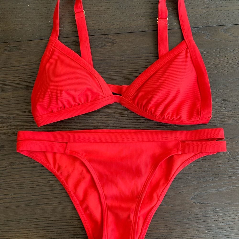red bikini